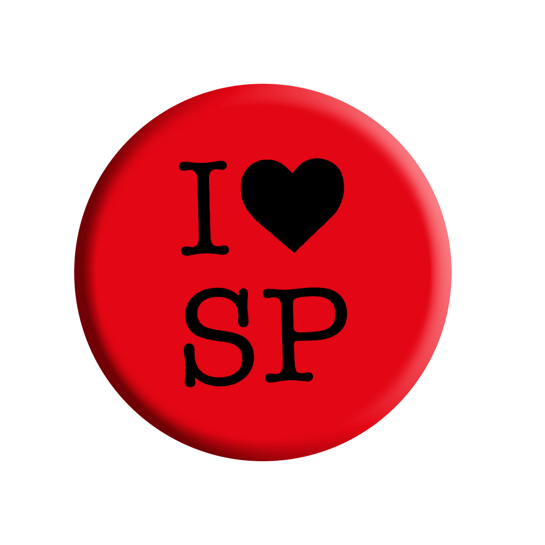 I Love SP - Bottons Vermelho