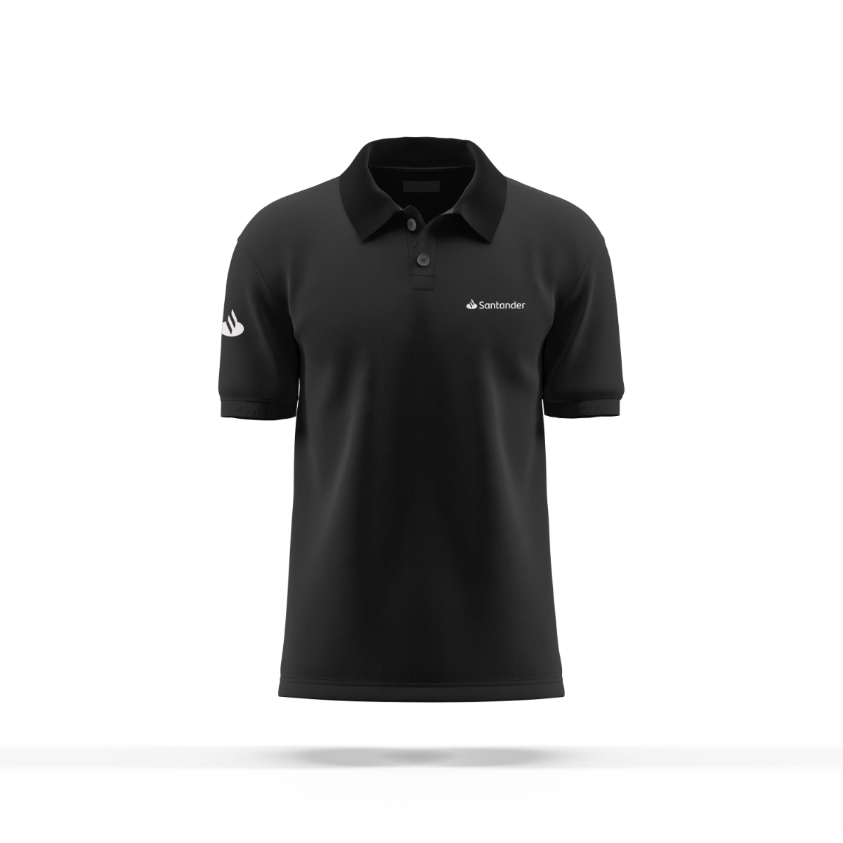 Estilo Santander - Polo Preta Masculina