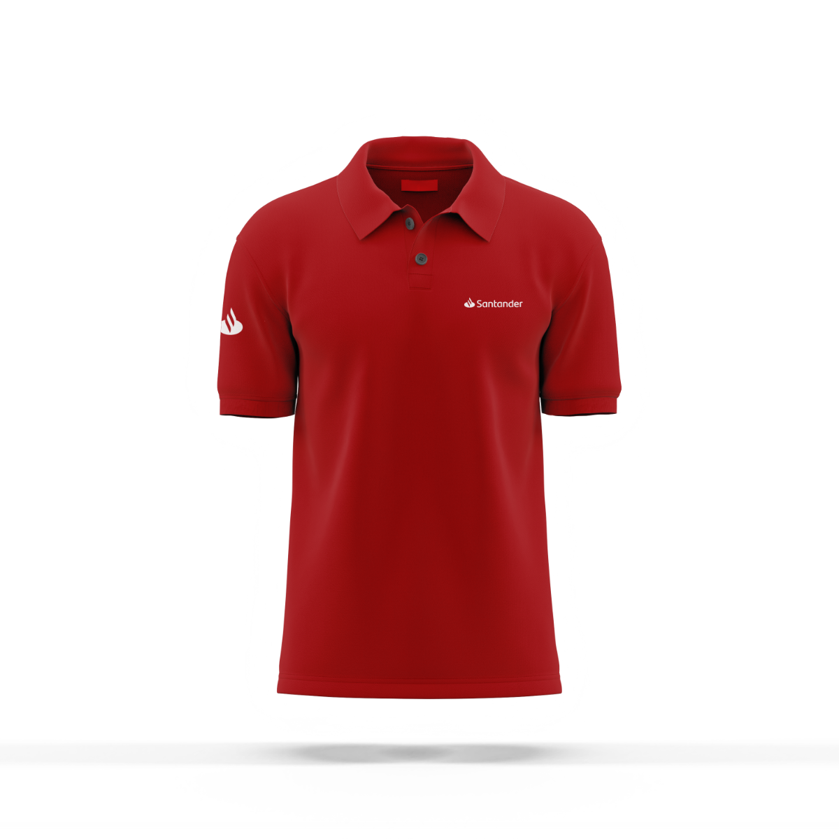 Estilo Santander - Polo Vermelha Masculina