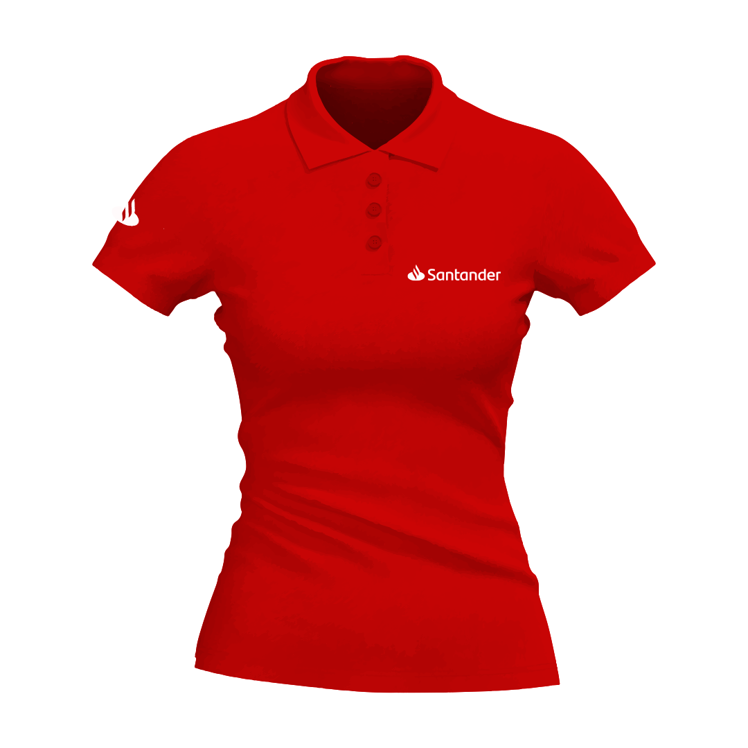 Estilo Santander - Polo Vermelha Feminina