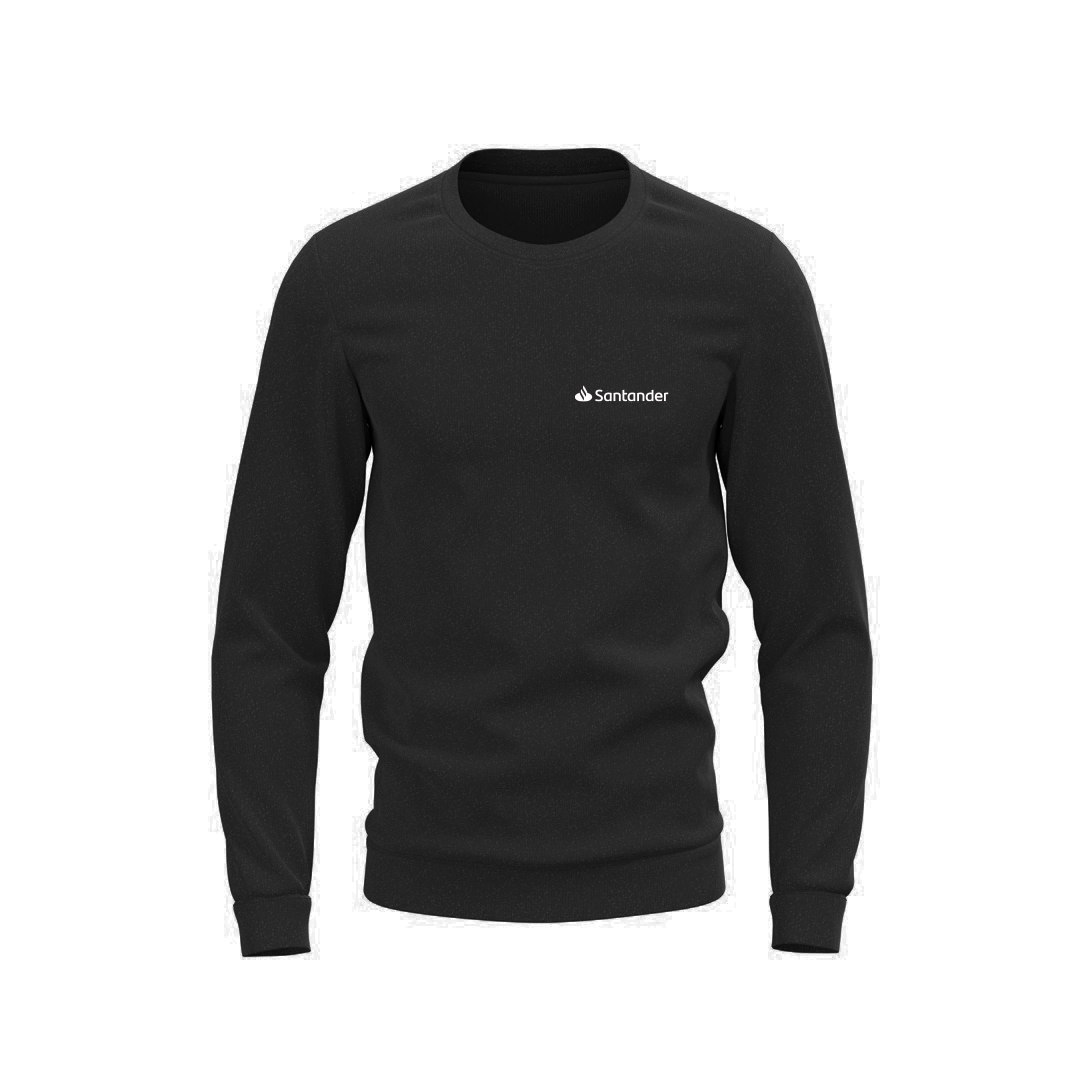 Estilo Santander - Suéter Preto Masculino